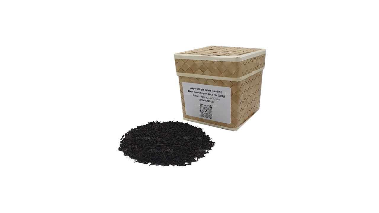 Lakpura Single Estate (Lumbini) Ceylon-Schwarztee in FBOP-Qualität (100 g)