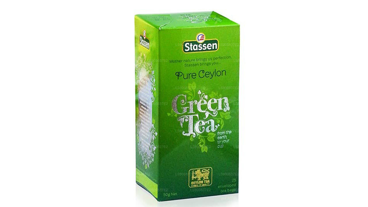 Stassen Pure Ceylon Bio-Grüntee (50 g) 25 Teebeutel