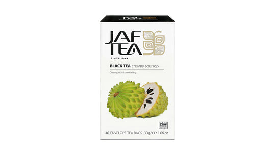 Jaf Tea Pure Fruits Collection Schwarzer Tee Cremiger Soursop (30 g) 20 Teebeutel