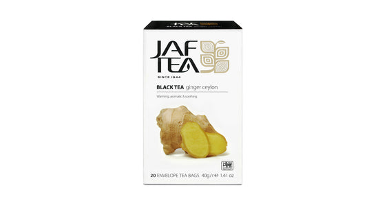 Jaf Tea Pure Spice Collection Schwarzer Tee Ingwer Ceylon (40 g) 20 Teebeutel