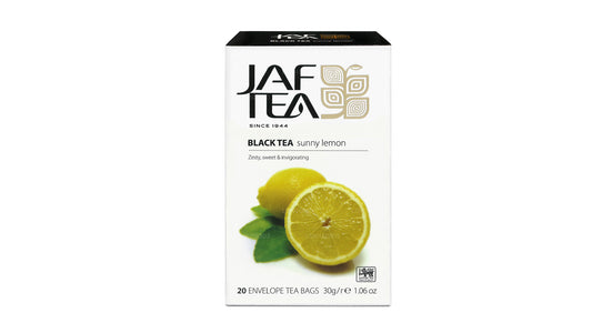 Jaf Tea Pure Fruits Collection Schwarzer Tee Sunny Lemon Folienumschlag-Teebeutel (30 g)