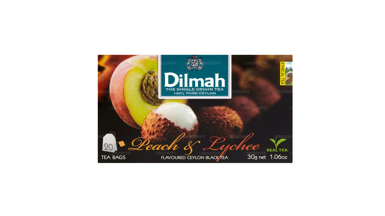 Dilmah Tee mit Pfirsich- und Litschi-Geschmack (30 g) 20 Teebeutel