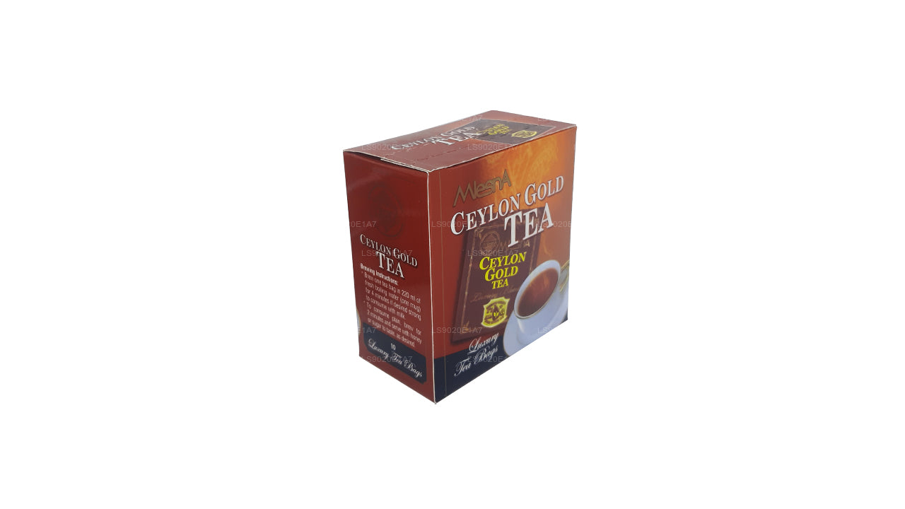 Mlesna Ceylon Gold Tea (20 g), 10 luxuriöse Teebeutel