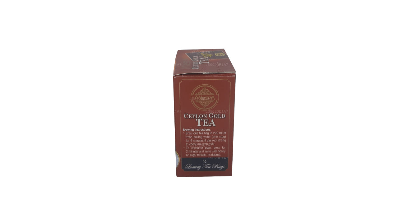 Mlesna Ceylon Gold Tea (20 g), 10 luxuriöse Teebeutel