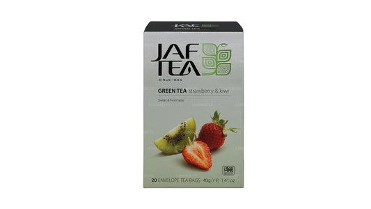 Jaf Tea Pure Green Collection Grüntee Erdbeere und Kiwi (40 g) 20 Teebeutel
