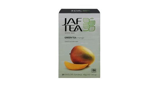 Jaf Tea Pure Green Collection Teebeutel aus Grüntee-Mango-Folie, 40 g