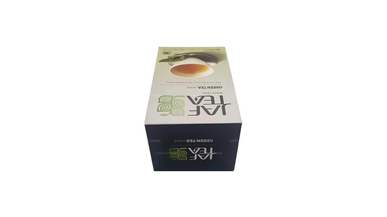 Jaf Tea Pure Green Collection Teebeutel mit Grüntee-Minz-Folie, 40 g