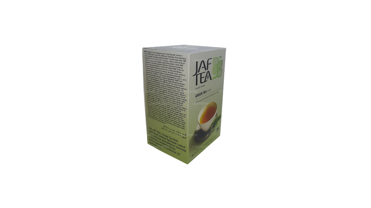 Jaf Tea Pure Green Collection Teebeutel mit Grüntee-Minz-Folie, 40 g