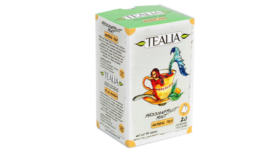 Tealia Passionfruit Mint – Pyramiden-Aufgussbeutel (40 g)