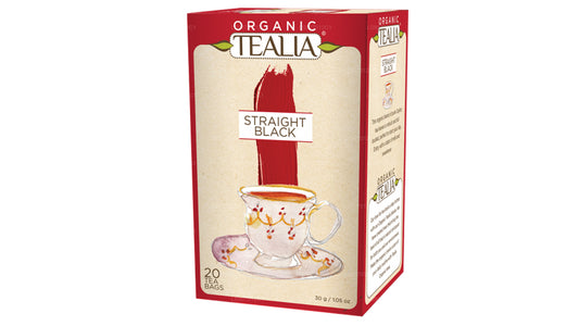 Tealia Organic Straight Black – 20 Umschlagteebeutel (30 g)