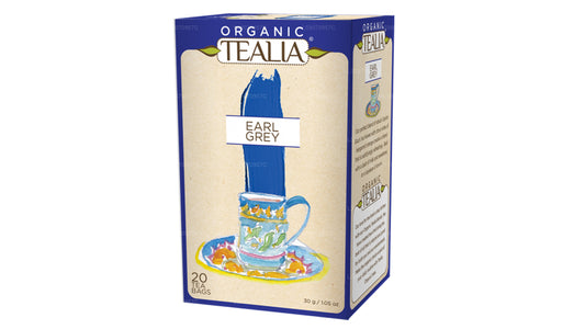 Tealia Organic Earl Grey – 20 Teebeutel mit Umschlag (30 g)