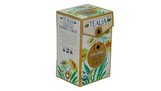 Tealia Bio-Kamillenblüten – 20 Pyramiden-Aufgussbeutel (40 g)