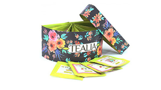 Tealia-Geschenkpackung mit 20 Beuteln – Grüntee-Sortenbox