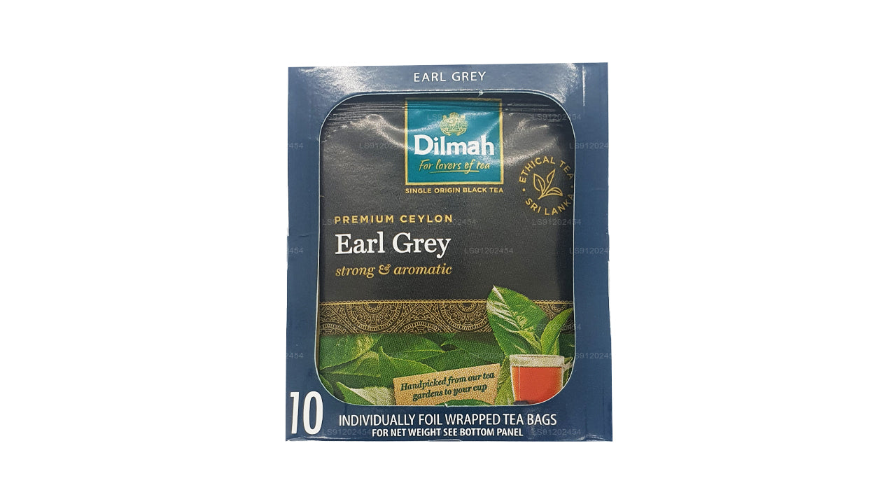Dilmah Earl Grey Tea (20 g), 10 einzeln verpackte Teebeutel