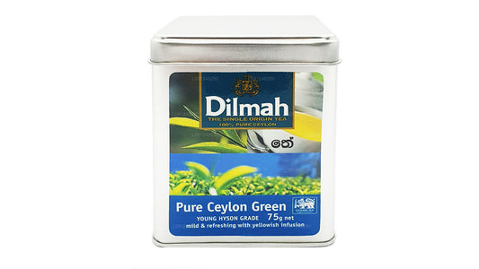 Dilmah Pure Ceylon Grüntee (YOUNG HYSON GRADE) Loseblatttee (75 g) Caddy