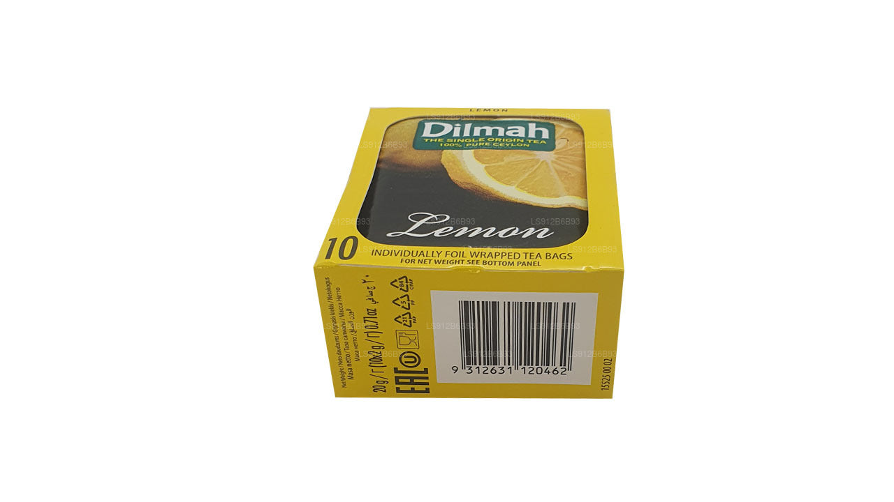 Dilmah Ceylon-Schwarztee mit Zitronengeschmack (20 g), 5 Teebeutel