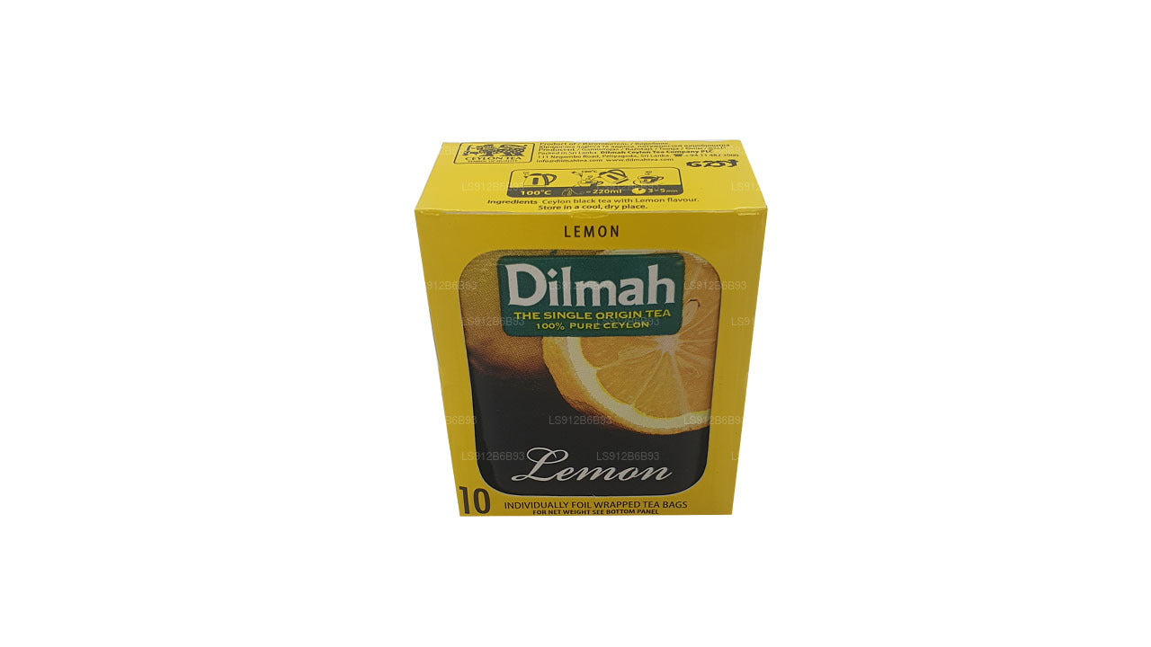 Dilmah Ceylon-Schwarztee mit Zitronengeschmack (20 g), 5 Teebeutel