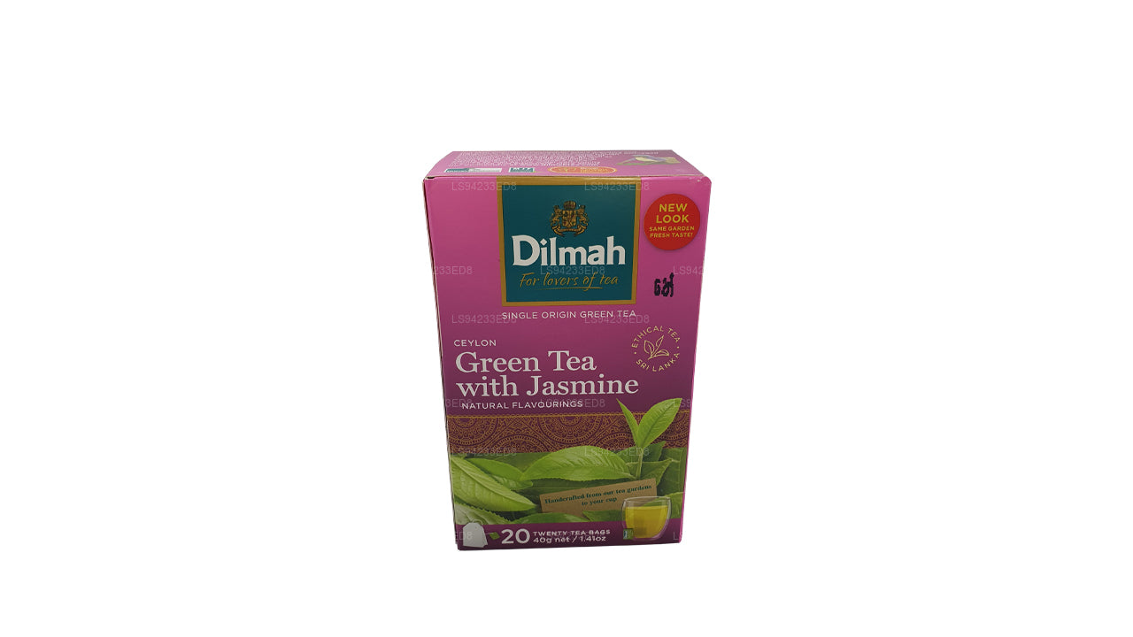 Dilmah Ceylon Grüntee mit Jasmin (40 g) 20 Teebeutel