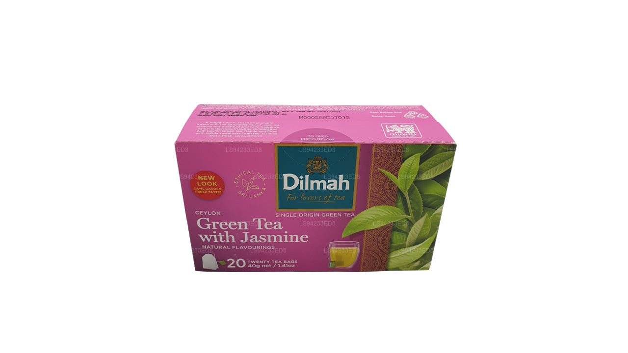 Dilmah Ceylon Grüntee mit Jasmin (40 g) 20 Teebeutel