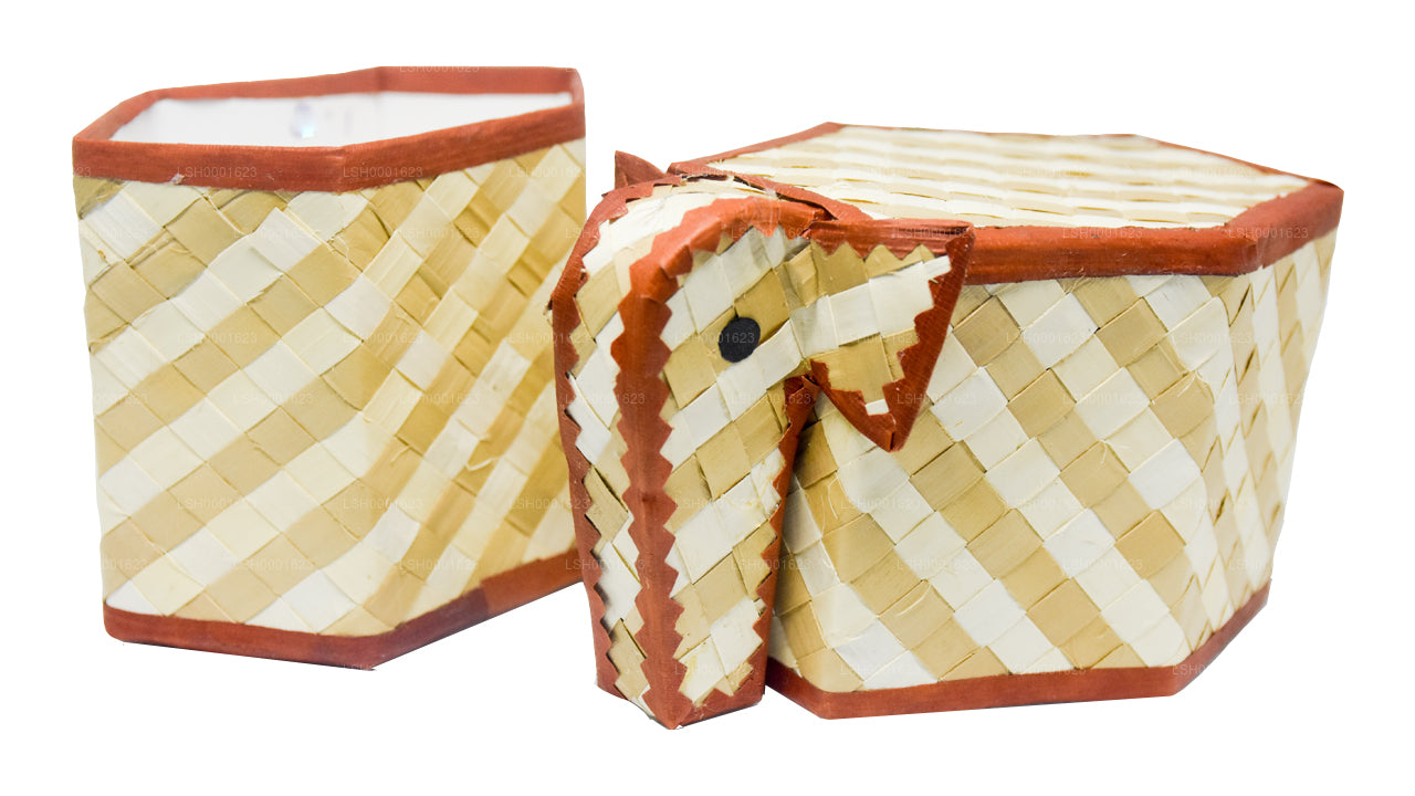 Lakpura Palmyrah-Blatt-Geschenkbox (Design G)