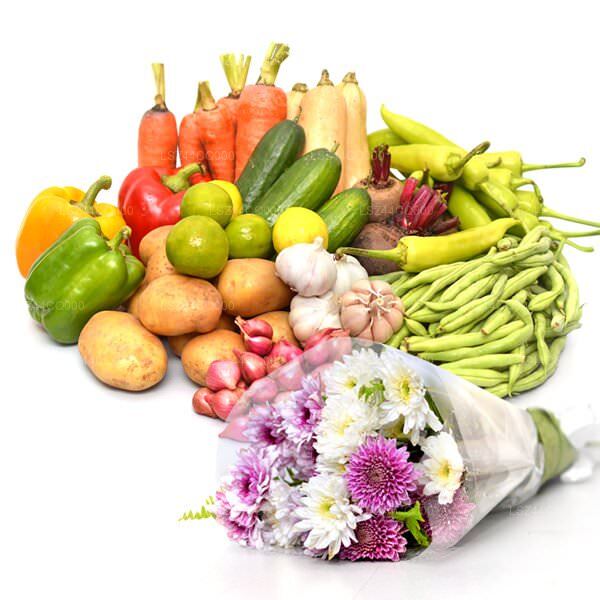 Kombination aus Gemüse und Blumen für Gesundheit und Glück (500 g)